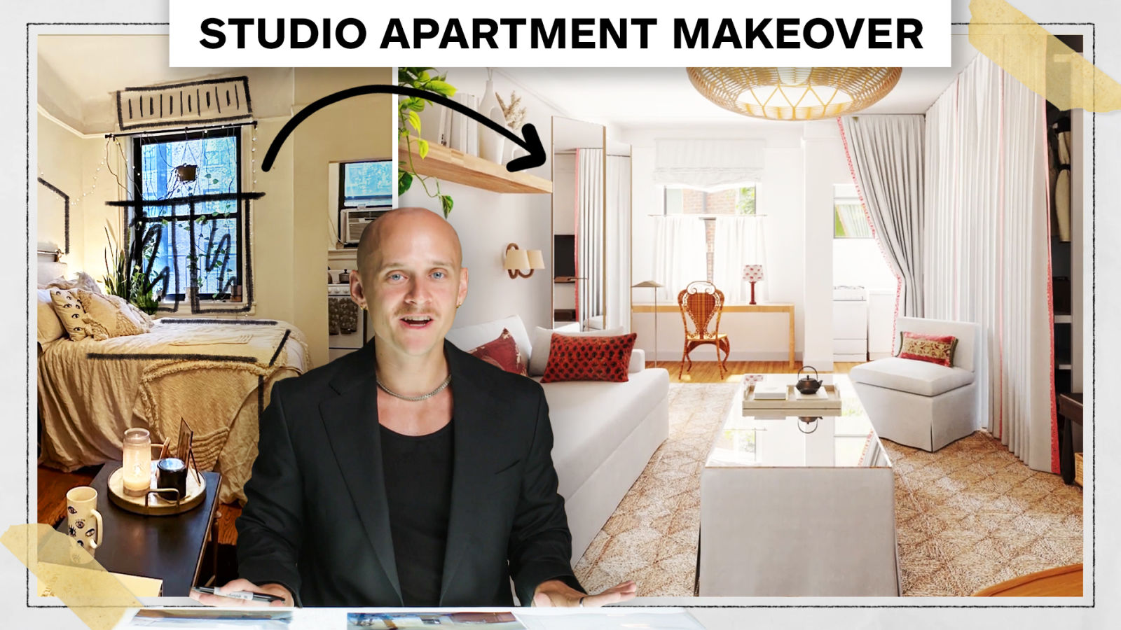 Pro Designer Fixes a Dark, NYC Studio Apartment With No Storage