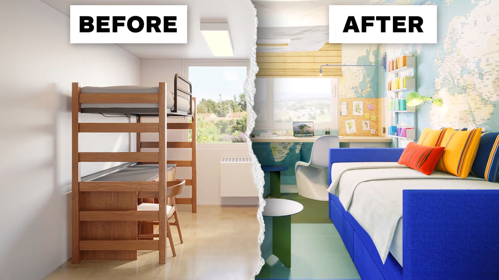 3 Interior Designers Makeover The Same College Dorm Room
